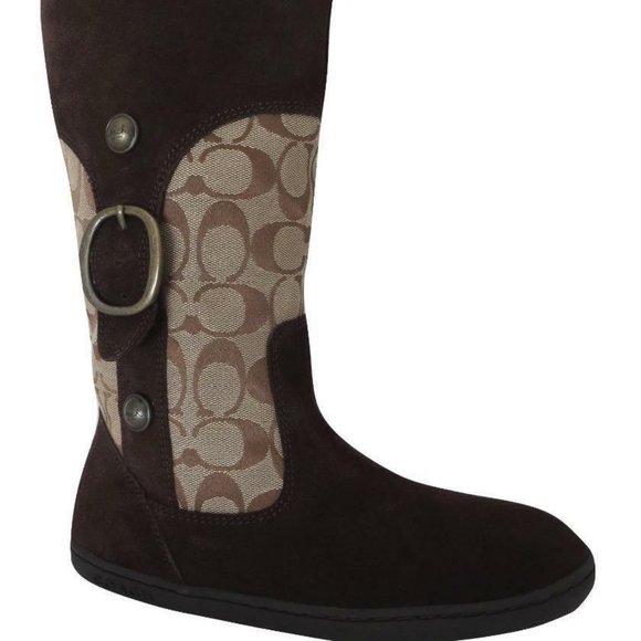 Coach Meyer Signature Winter Boots Women's 5 - Picture 1 of 4